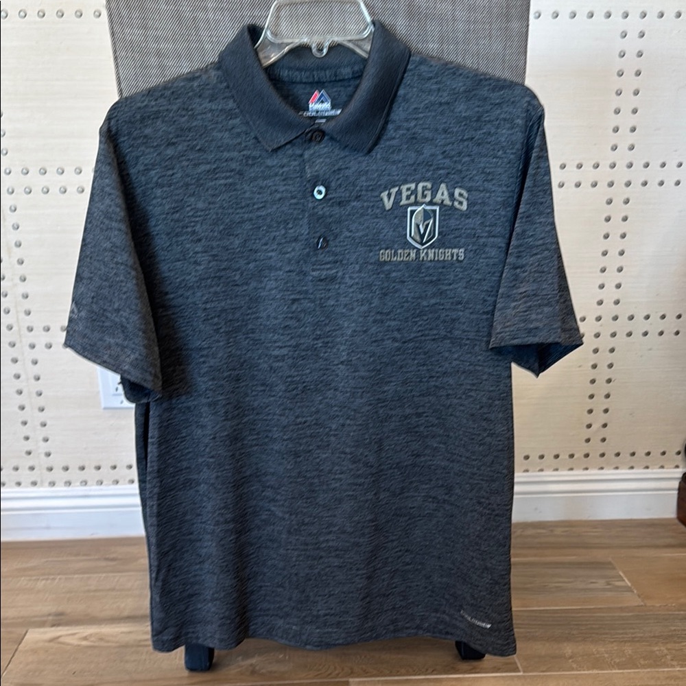 Majestic Gray Polo Shirt Soft Knit Fabric